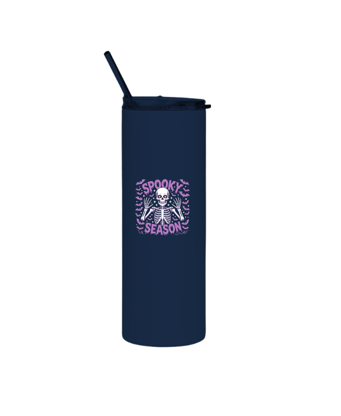 Spooky Season Skeleton Halloween Artwork Thermos - Image 4